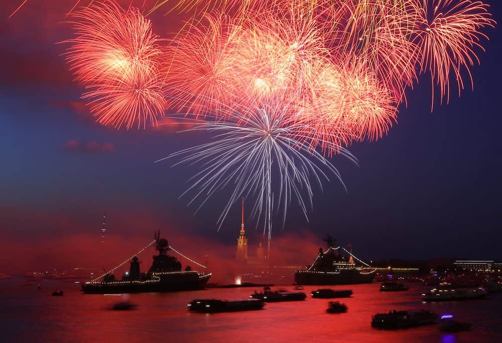 Салют на День ВМФ на борту теплохода 2026 - 2