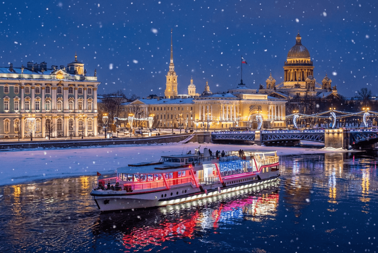 Новогодняя экскурсия по Неве - 1