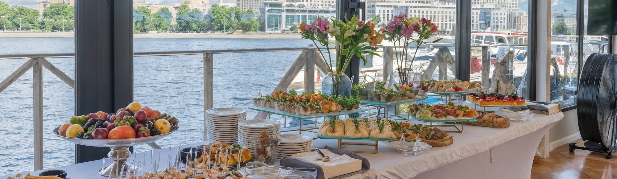 Аренда лофта «Спецборт» на воде с террасами — банкетный зал до 120 гостей в Санкт-Петербурге